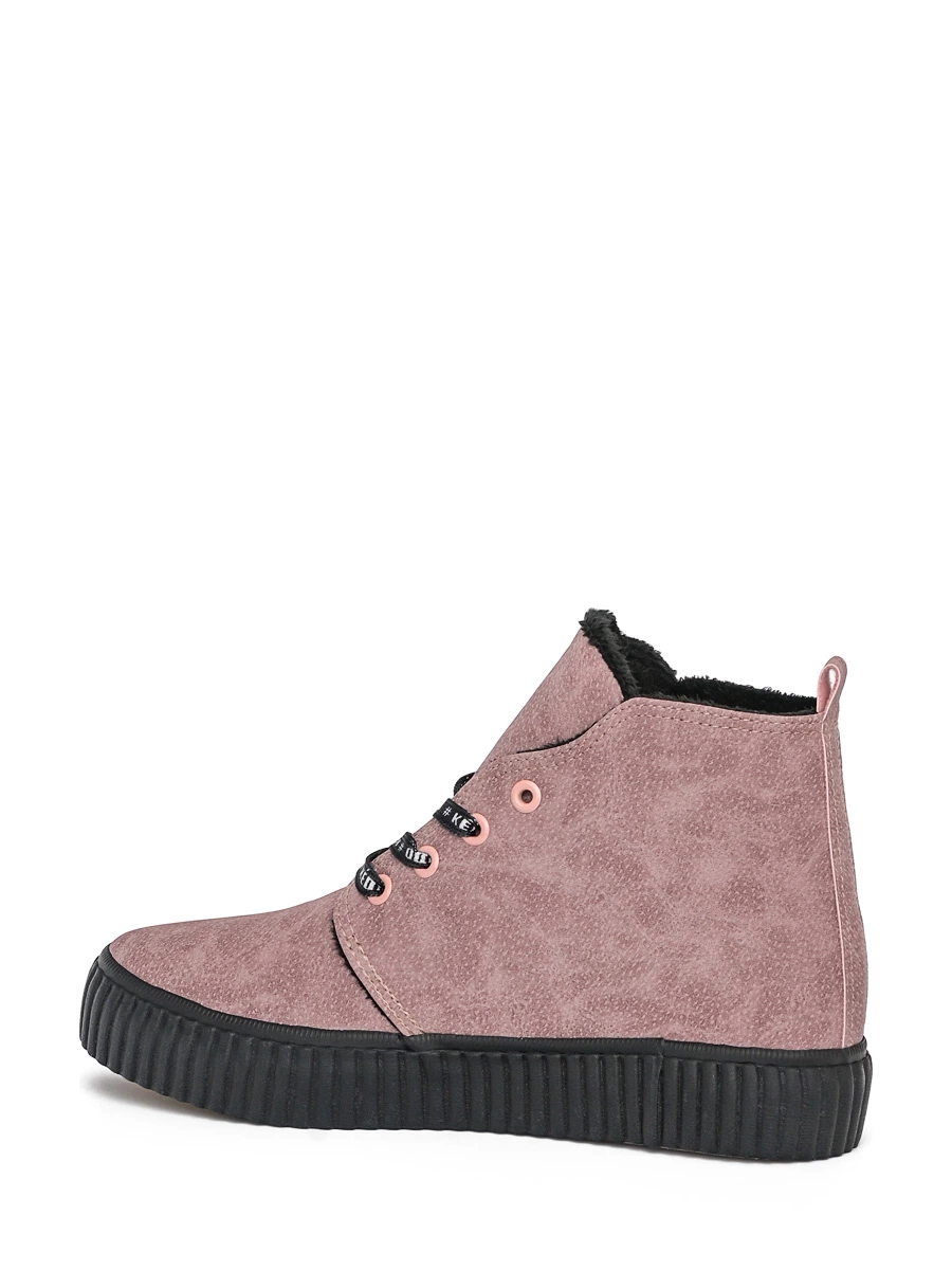 Пыльно-розовые ботинки из нубука